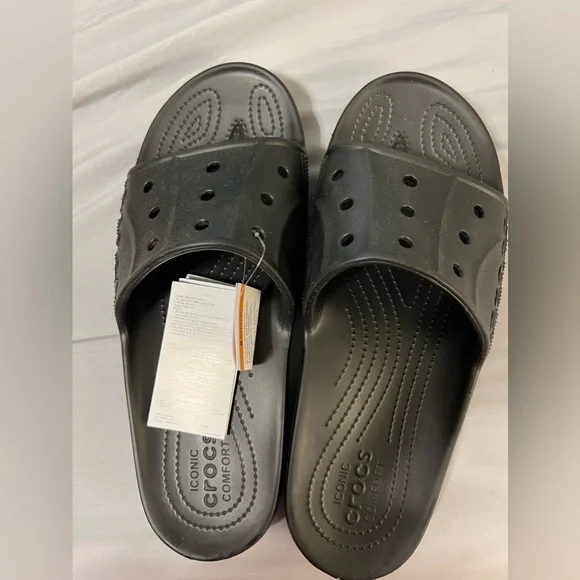 CROCS | Shoes | Brand New Mens Size 3 Black Croc Slides  display picture 1